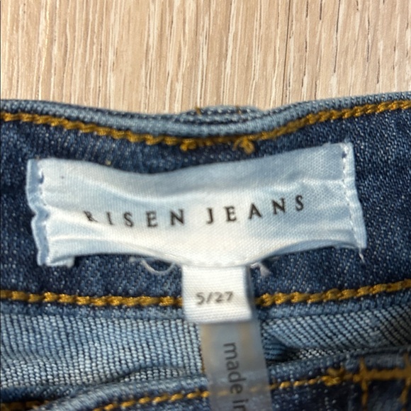 Risen Jeans High Waisted Straight Leg Ankle Jeans - Picture 2 of 7